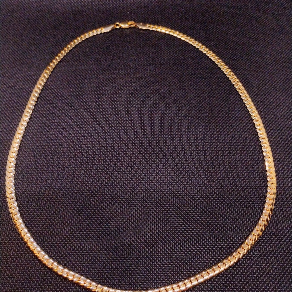 20” 14k  Gold Plated Miami Cuban Link Chain